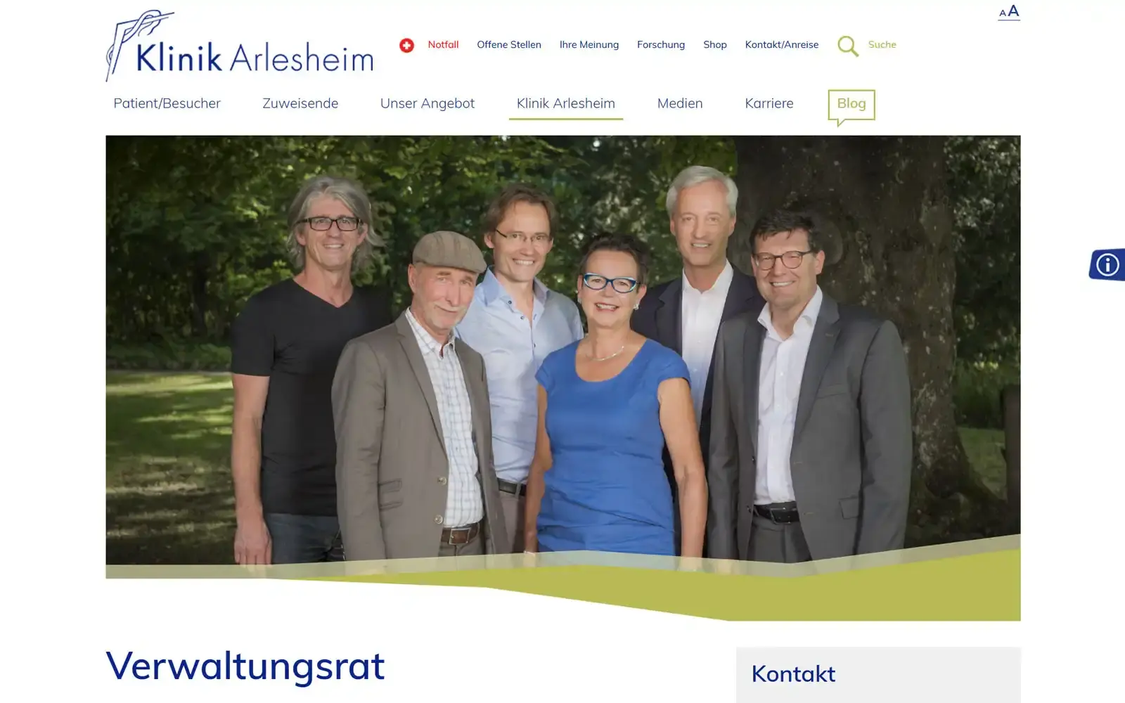 Klinik Arlesheim — screen 1