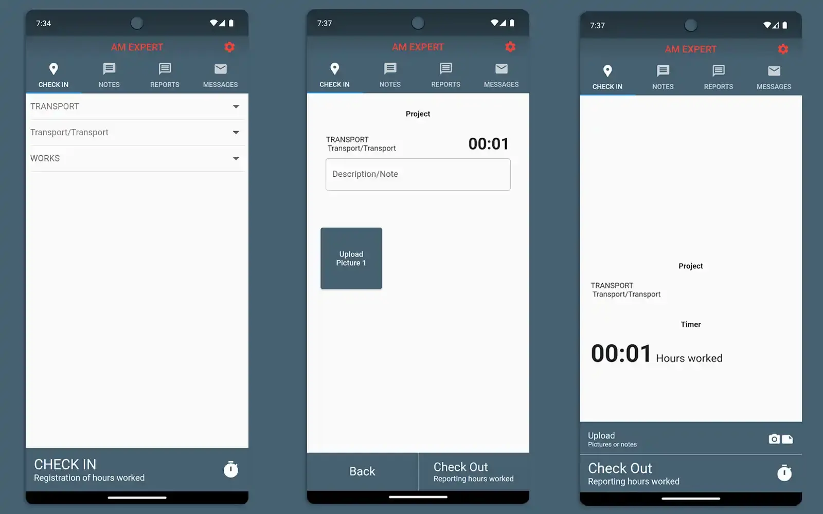 AM Pontaj — case study preview