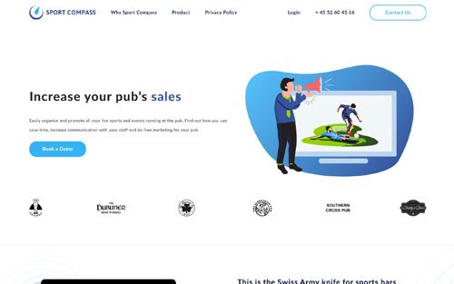 Sport Compass - Sports & Entertainment project interface preview